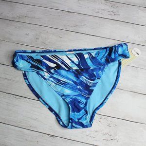 Peyton & Parker Women's Hipster Bikini Swimwear Swim Bottoms Size S Blue